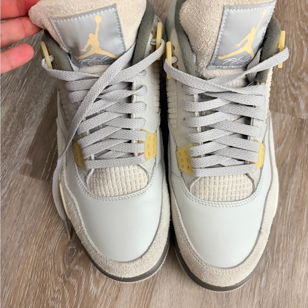 Jordan Sneakers in Gray and Gold